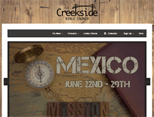 Tablet Screenshot of creeksidebible.com